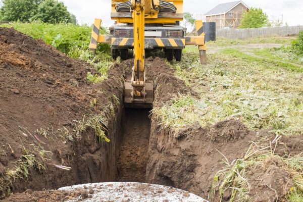 Drainage Trench Installation in Rochester