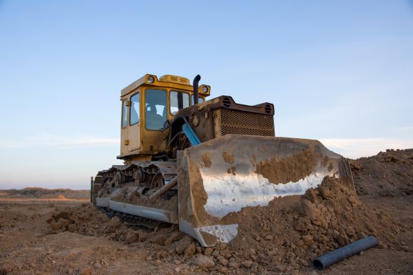 Bulldozer Land Grading in Rochester